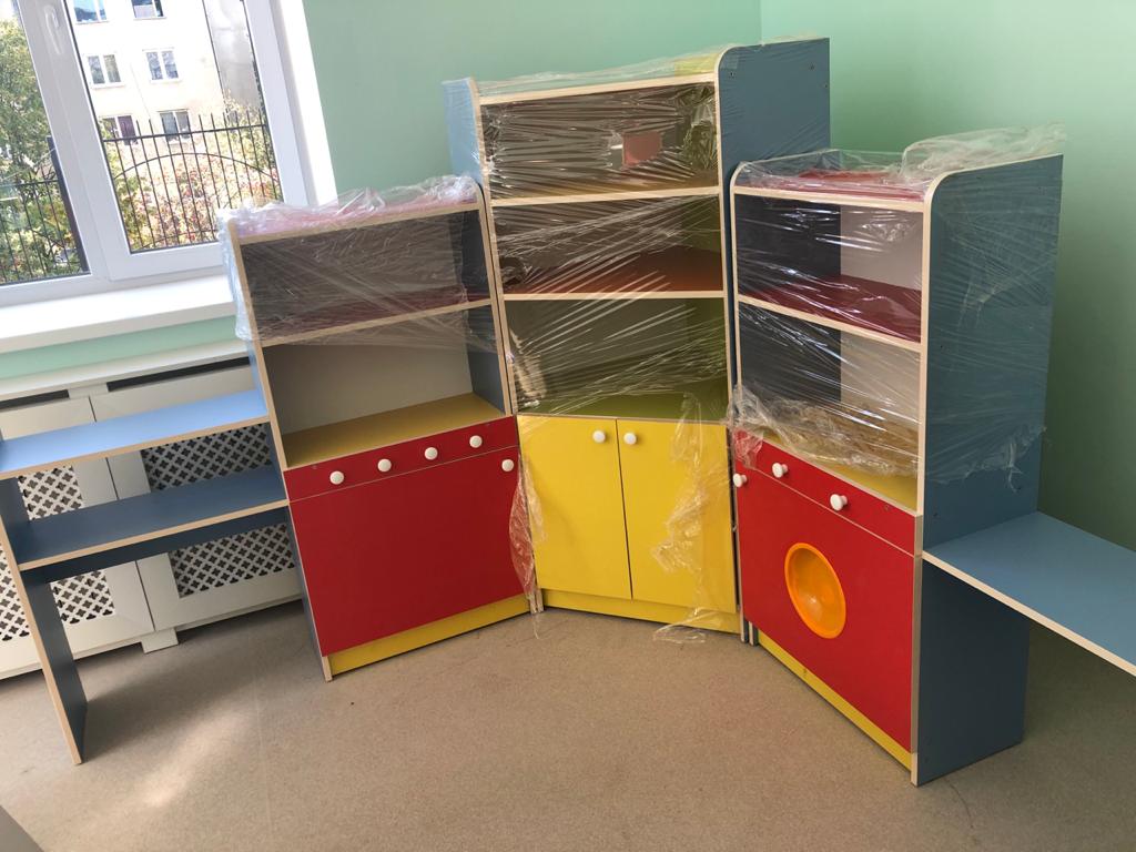 В новый детский сад  завезли оборудование для игровых комнат