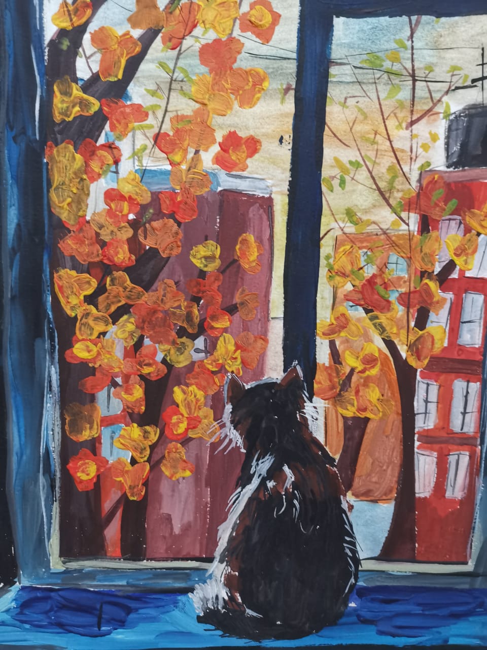 Выставка детского рисунка «Кошкин дом»