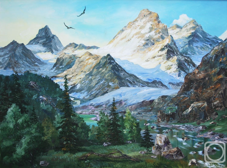 40 картин о Кавказе демонстрируется в Выставочном зале Кисловодска