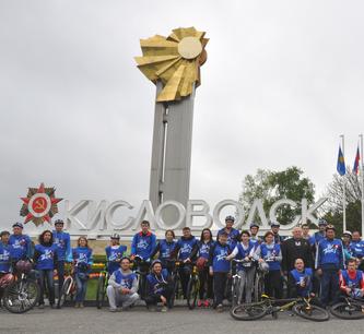 В Кисловодске стартовал велопробег, посвященный Великой Победе