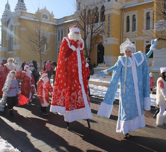 В Кисловодске прошел парад  Дедов Морозов