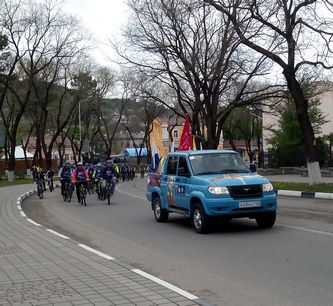 Велопробег, посвященный 72-й годовщине Победы в Великой Отечественной войне, стартовал в Кисловодске