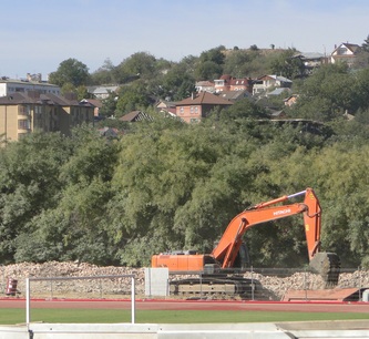 В Кисловодске снесли старый стадион