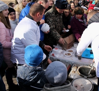 250 порций солдатской каши съели в Кисловодске участники городской акции, приуроченной к 23 февраля