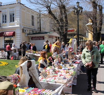 Более 80 мастеров народных промыслов участвовали в Кисловодске в Пасхальной ярмарке