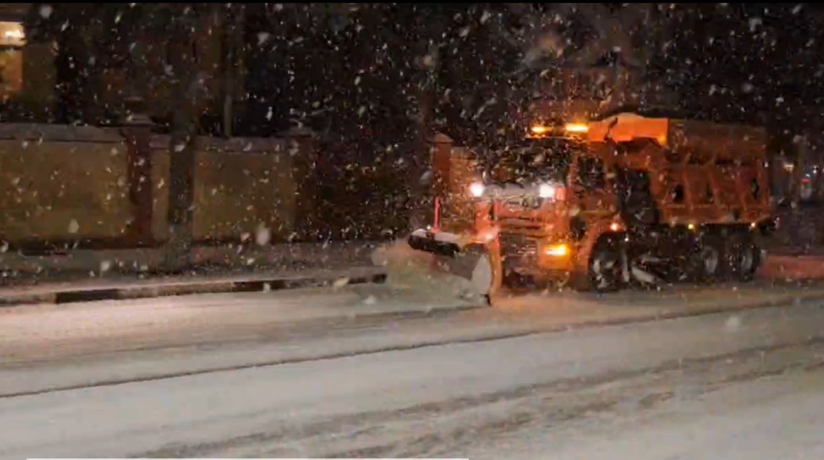 Только одно дорожно-транспортное происшествие произошло в Кисловодске из-за снегопада.