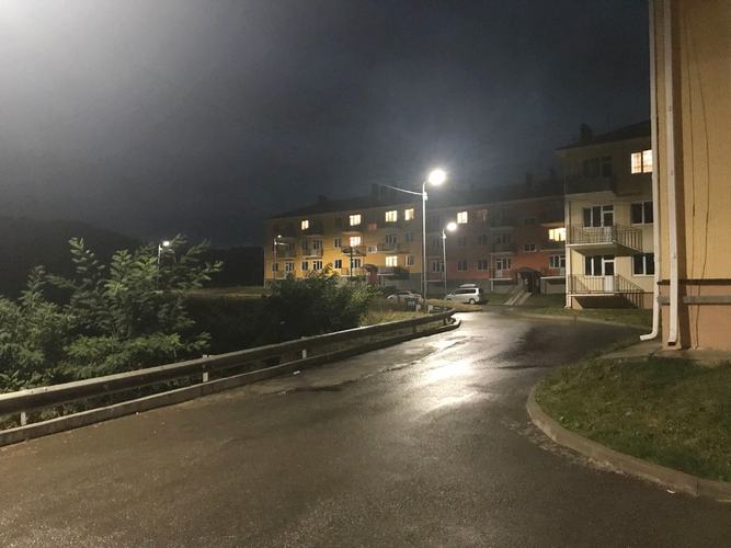 Дворовое освещение появилось в новом микрорайоне на ул. Катыхина в Кисловодске