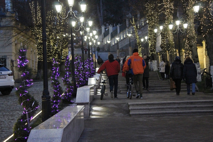 В трех скверах Кисловодска появится новогоднее  освещение